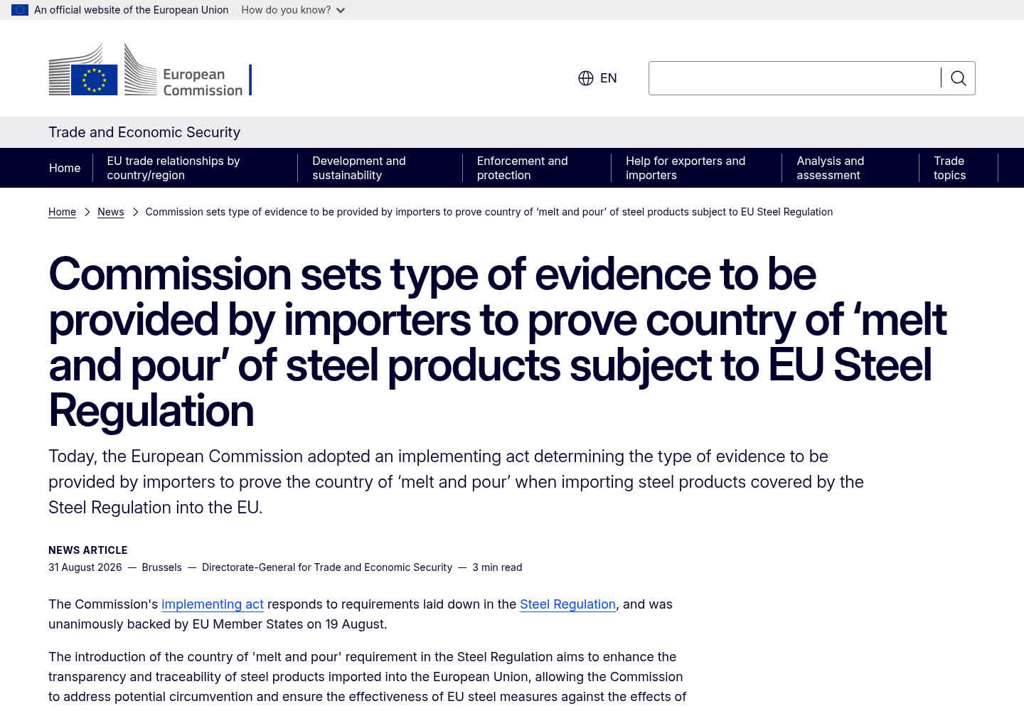 Country of origin: the papers customs wants on file