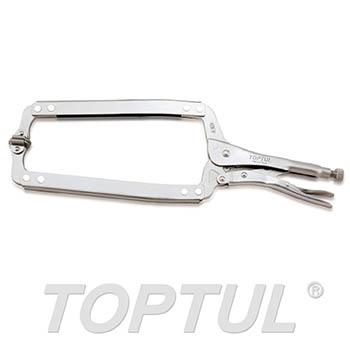 C-Clamp Locking Pliers with Swivel Pads (18")