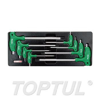 8PCS - L-Type Two Way Star & Tamperproof Key Wrench Set