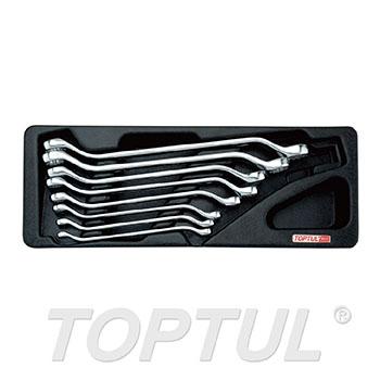 8PCS - 45° Offset Double Ring Wrench Set (METRIC)