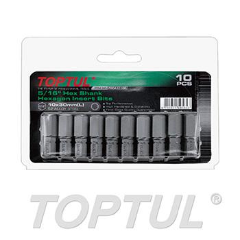 5/16" Hex Shank Hexagon Insert Bits (10PCS)