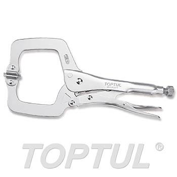 C-Clamp Locking Pliers with Swivel Pads (11")