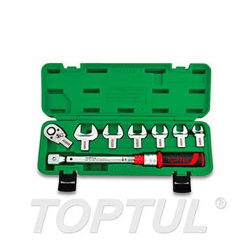 8PCS 1/2" DR. Interchangeable Head Torque Wrench Set