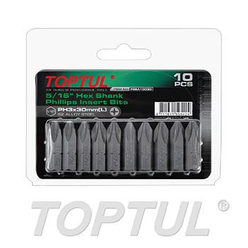 5/16" Hex Shank Phillips Insert Bits (10PCS)