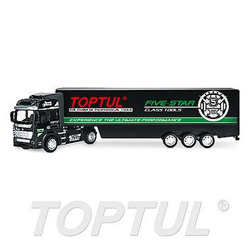 TOY TRUCK WITH CONTAINER & ROLLING WHEELS