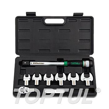 8PCS 1/2" DR. Head-Interchangeable Spanner Torque Wrench Set