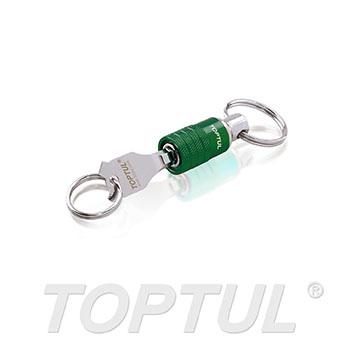 TOPTUL QUICK RELEASE KEY CHAIN SET (W/PH2 SCREWDRIVER BIT)