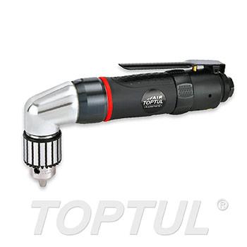 Reversible Air Angle Drill, 10mm (3/8") Industrial Keyed Chuck