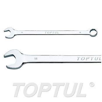 Extra Long Combination Wrench 15° Offset - METRIC (Mirror Polished)
