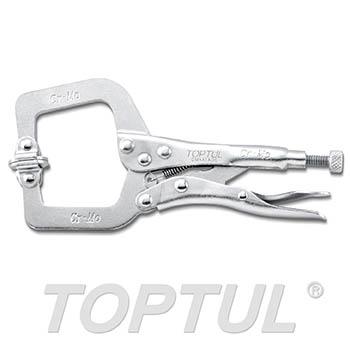 C-Clamp Locking Pliers with Swivel Pads (6")