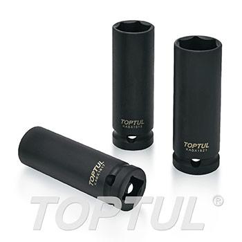 1/2" DR. 6PT Flank Thin Wall Deep Impact Sockets
