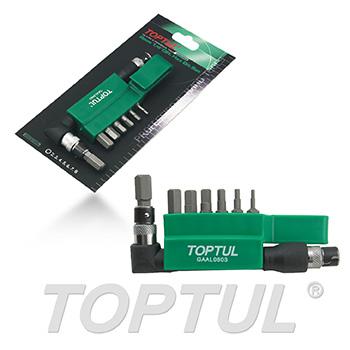 8PCS 1/4" Hex Drive Hexagon Bit Set (30mm)