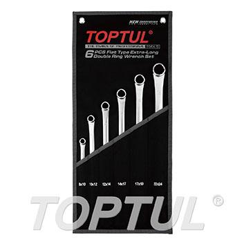 Flat Type Extra-Long Double Ring Wrench - POUCH BAG - BLACK