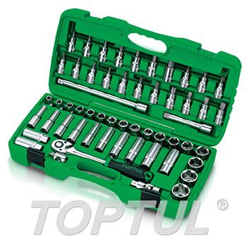 55PCS Professional Grade 1/2" DR. Flank Socket Set