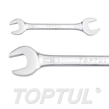 Double Open End Wrench - METRIC (Satin Chrome Finished)