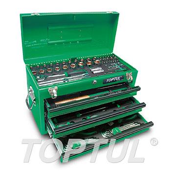 99PCS Professional Mechanics Tool Set W/3-Drawer Tool Chest