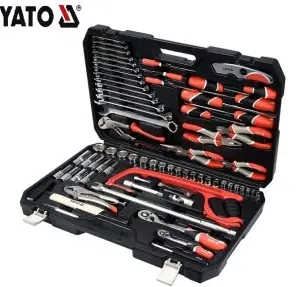 YATO YT-38911 HAND TOOLS SOCKET WRENCH TOOL SET ENGINEER AUTO MAINTENANCE COMPREHENSIVE SET SOCKET SET 1/4