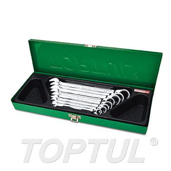 Pro-Series Reversible Ratchet Combination Wrench Set (SAE) - METAL BOX