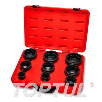 9PCS KM Lock Nut Socket Set (Internal Teeth)