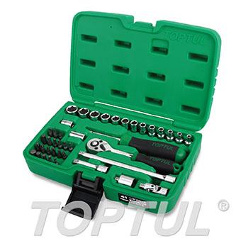 41PCS Professional Grade 1/4" DR. Flank Socket Set