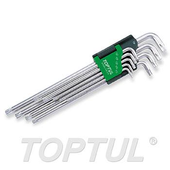 9PCS Extra Long Type Star Key Wrench Set (Short-Arm Star Key End Type)