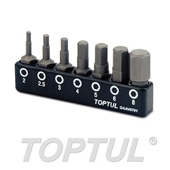 7PCS 1/4" (H) Hex Screwdriver Bit Set