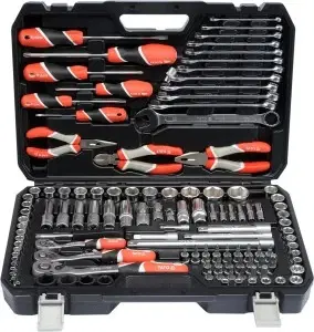 YATO HAND TOOLS TOOL SET CAR REPAIR WRENCH SOCKET TOOL SET 126 PCS YT-38881