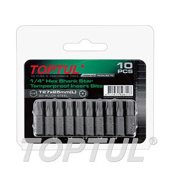1/4" Hex Shank Star Tamperproof Insert Bits (10PCS)