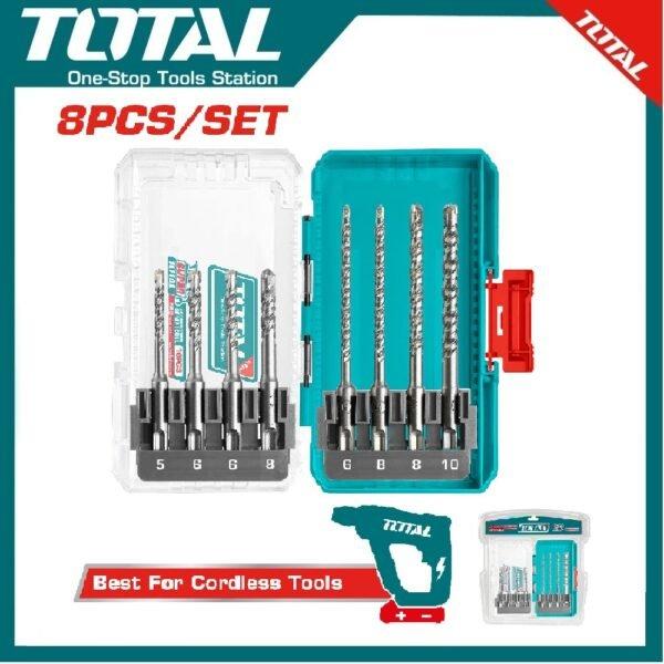 8Pcs SDS Plus Hammer Drill Bits Set TACSDL11806