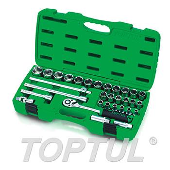 31PCS Professional Grade 1/2" DR. Flank Socket Set