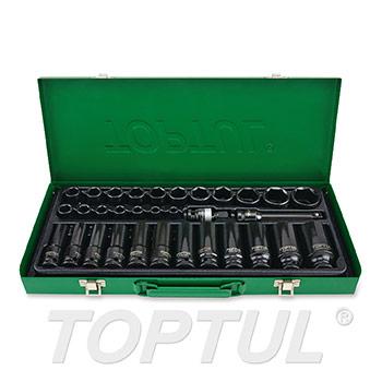 32PCS 1/2" DR. Flank Impact Socket Set