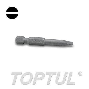 1/4" Hex Shank Slotted Power Screwdriver Bits (50mm)