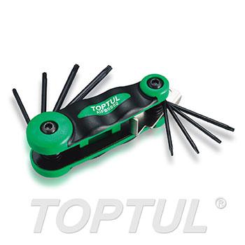 8-in-1 Foldable Star Key Wrench Set