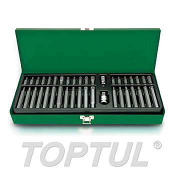 40PCS Hexagon, Spline & Star Bit Set