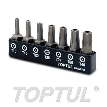 7PCS 1/4" (H) Star Tamperproof Screwdriver Bit Set