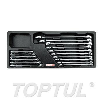 16PCS - 15° Offset Standard Combination Wrench Set
