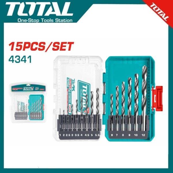 15pcs 4341 HSS drill bits set TACSDL51506