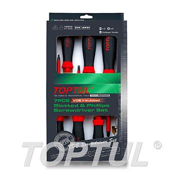 7PCS VDE Insulated Slotted & Phillips Screwdriver Set