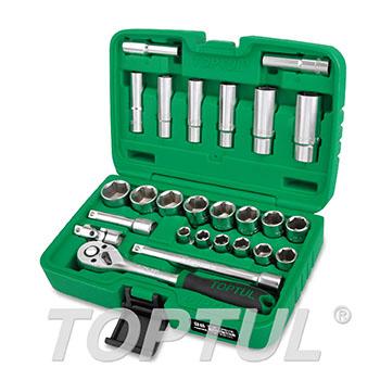 26PCS Professional Grade 3/8" DR. Flank Socket Set