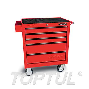 5-Drawer Mobile Tool Trolley - GENERAL SERIES - RED