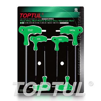 6PCS Two Way Ball Point & Hex Key Wrench Set