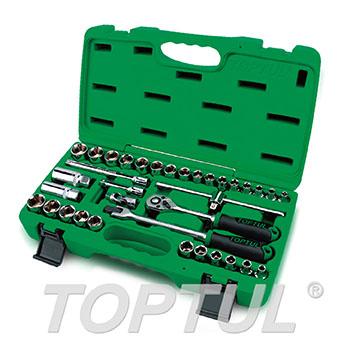 35PCS Professional Grade 3/8" DR. Flank Socket Set (METRIC & SAE)