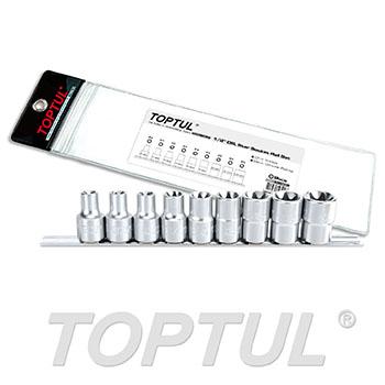 9PCS 1/2" DR. Star Socket Rail Set