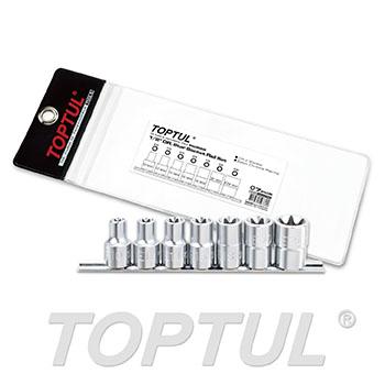 7PCS 1/2" DR. Star Socket Rail Set