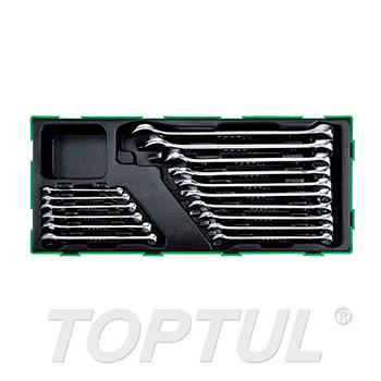 16PCS - 15° Offset Pro-Line Combination Wrench Set