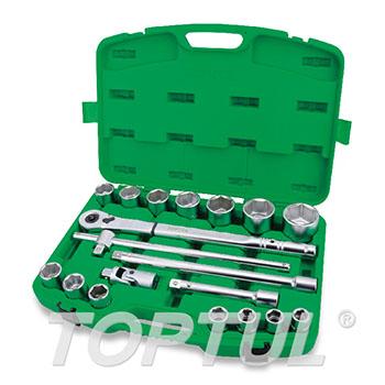 19PCS Professional Grade 3/4" DR. Flank Socket Set