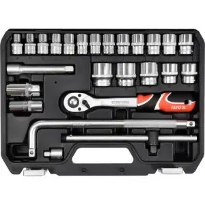 YATO YT-38741 HAND TOOLS PROFESSION CAR REPAIRS HEAVY DUTY SOCKETY WRENCH SET 1/2