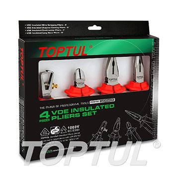 4PCS VDE Insulated Pliers Set