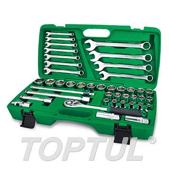 42PCS Professional Grade 1/2" DR. Flank Socket Wrench Set