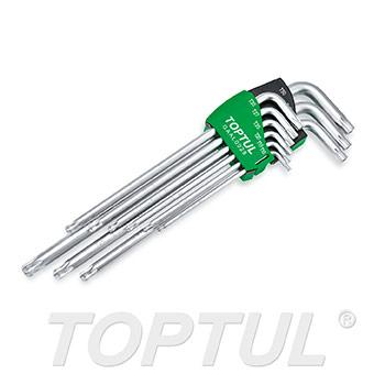 9PCS Extra Long Type Ball End Star & Tamperproof Key Wrench Set
